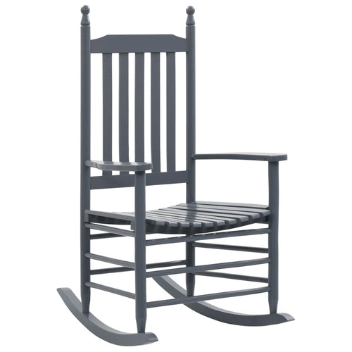 Traditional Rocking Chair with Curved Seat