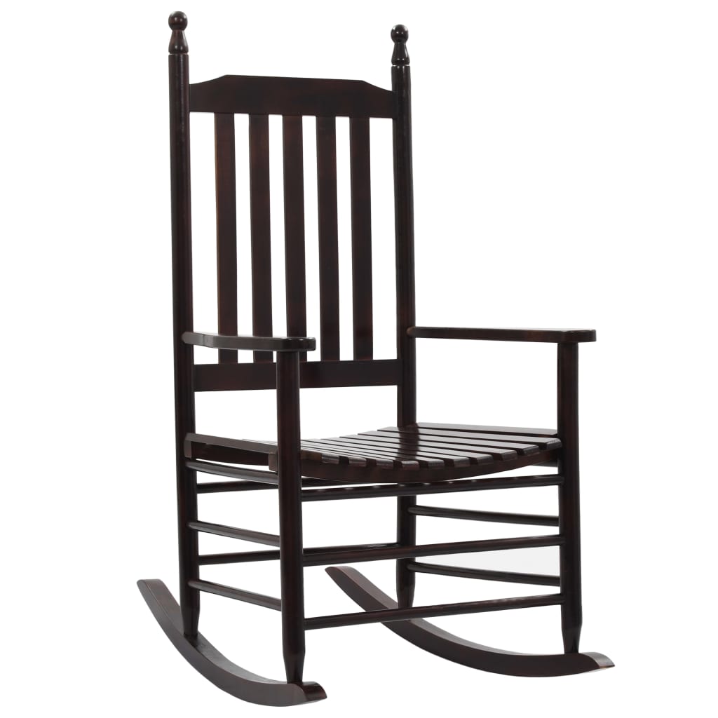 Traditional Rocking Chair with Curved Seat
