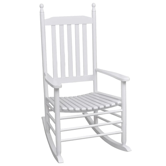 Traditional Rocking Chair with Curved Seat